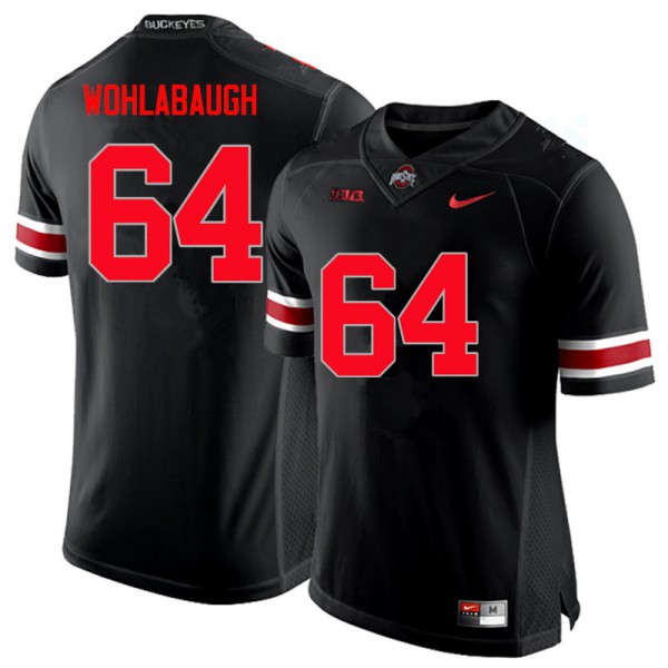 Ohio State Buckeyes #64 Jack Wohlabaugh Men Official Jersey Black